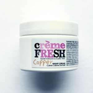 container of Copper Night Cream by Creme Fresh Canadian Skincare