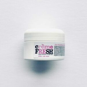 container of eye brightening cream by Creme Fresh - Canadian Cruelty Free beauty